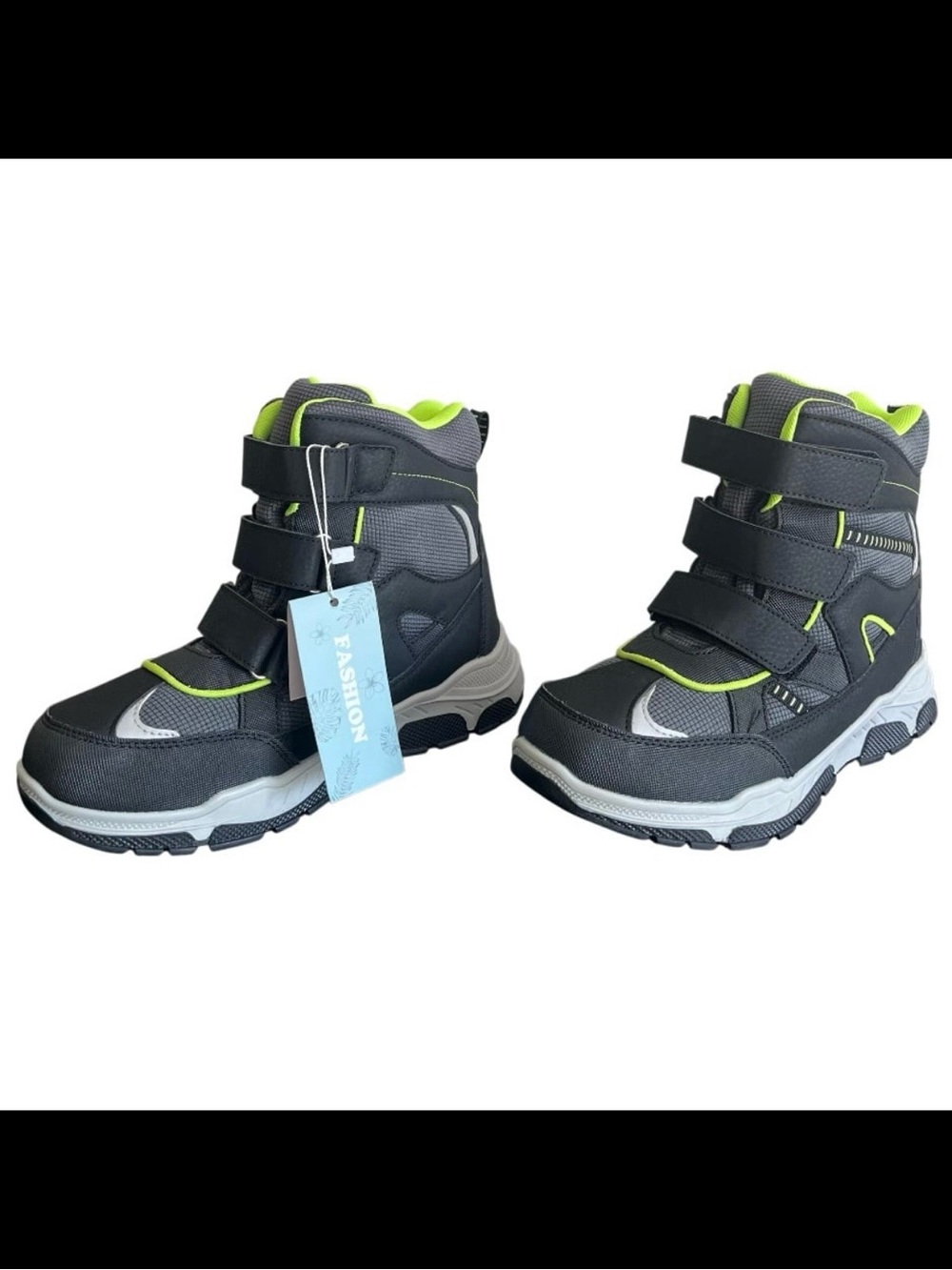 Ovekos Hiking Snow Waterproof Kids Size 3 Ankle Boots Winter Rain Anti Slip
